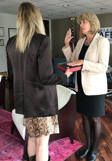 Swearing in new Director, Kendel Ehrlich