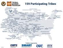 Tribal Access Program Map - 159 Participating Tribes